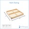 DIY Square Wooden Divided Serving Tray, Multiple Sizes, 4 Sections for Party | Woodpeckers